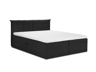 Кровать Mazzini Beds Echaveria 200x200 см, черная цена и информация | Mazzini Beds Мебель и домашний интерьер | pigu.lt