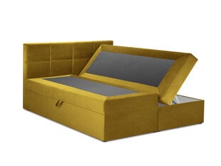 Кровать Mazzini Beds Mimicry 200x200 см, желтая цена и информация | Кровати | pigu.lt