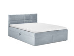 Кровать Mazzini Beds Mimicry 200x200 см, светло-синяя