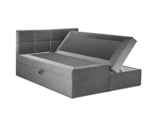 Кровать Mazzini Beds Mimicry 200x200 см, серая цена и информация | Кровати | pigu.lt
