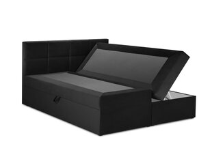 Кровать Mazzini Beds Mimicry 200x200 см, черная цена и информация | Кровати | pigu.lt