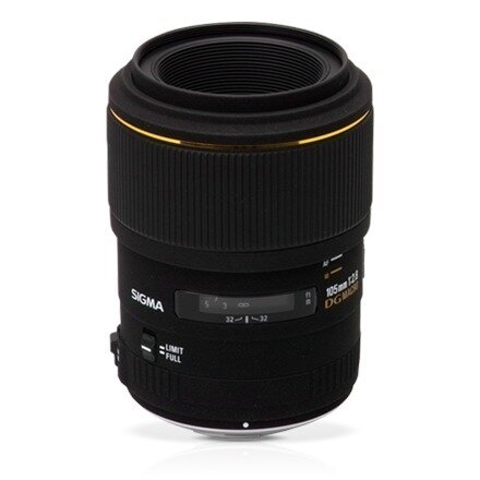 Sigma 105mm f/2.8 EX Macro DG OS HSM (Canon) цена и информация | Objektyvai | pigu.lt