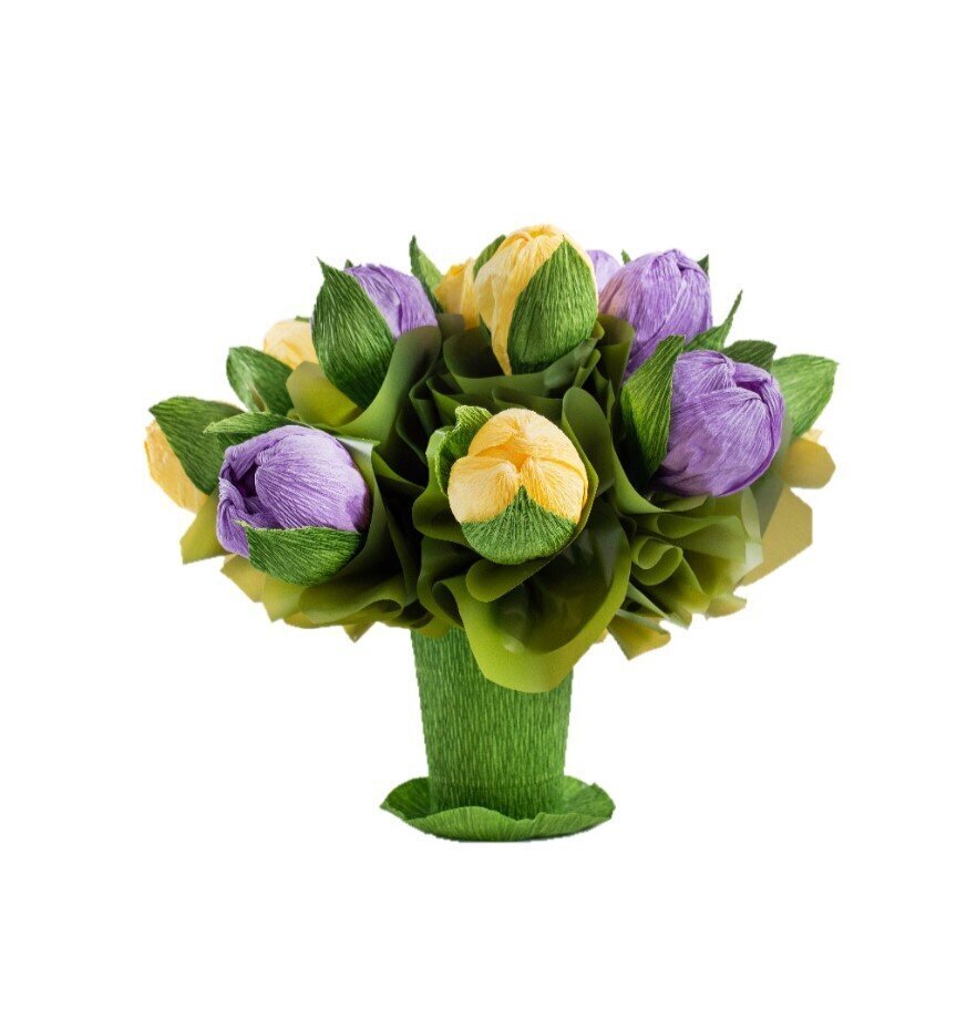 Goja puokštė iš saldainių Skanios gėlės, 500 g kaina ir informacija | Saldumynai | pigu.lt