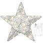 Kalėdinė žvaigždė su LED, 23 cm цена и информация | Kalėdinės dekoracijos | pigu.lt
