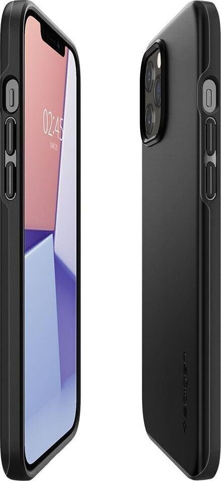 Spigen 110311, skirtas iPhone 12 Pro Max, juodas kaina ir informacija | Telefono dėklai | pigu.lt