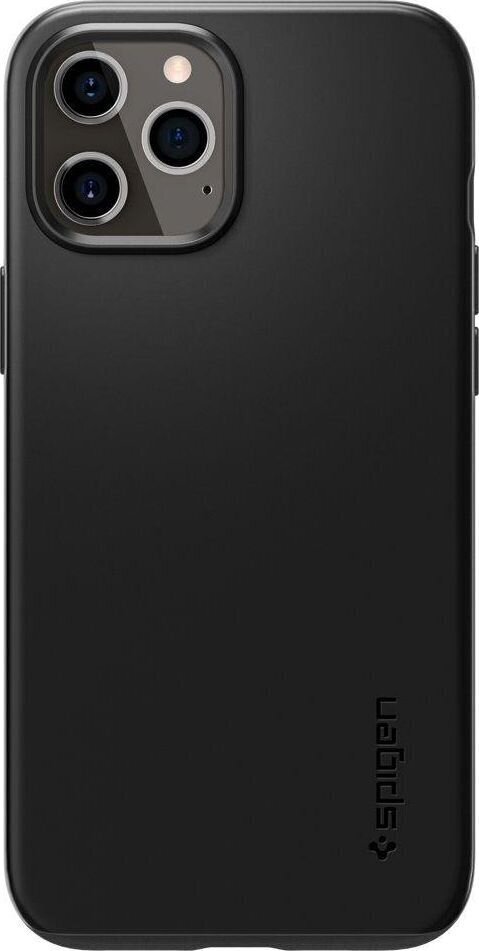 Spigen 110311, skirtas iPhone 12 Pro Max, juodas kaina ir informacija | Telefono dėklai | pigu.lt