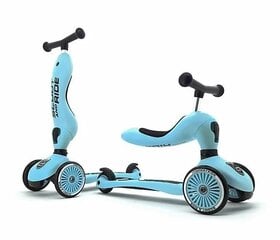 Paspirtukas - triratukas Scoot & Ride 2in1, šviesiai mėlynas kaina ir informacija | Paspirtukai | pigu.lt