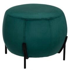 Зеленый велюровый пуф CALABAZA 44x35см цена и информация | Кресла-мешки и пуфы | pigu.lt