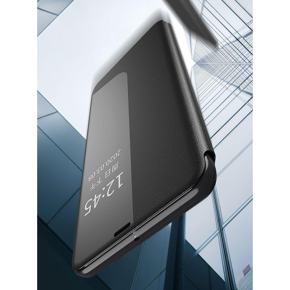 Hurtel Eco Leather View Case skirtas Huawei P40, oranžinis kaina ir informacija | Telefono dėklai | pigu.lt