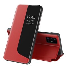 Hurtel Eco Leather View Case skirtas Huawei P40, raudonas kaina ir informacija | Telefono dėklai | pigu.lt