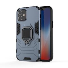 Ring Armor Case Kickstand Tough Rugged Cover, skirtas iPhone 12 mini, mėlynas kaina ir informacija | Telefono dėklai | pigu.lt