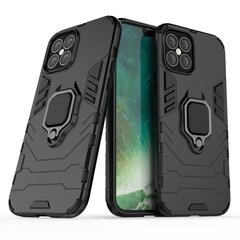 Чехол Ring Armor для iPhone 12 Pro Max, чёрный цена и информация | Чехлы для телефонов | pigu.lt