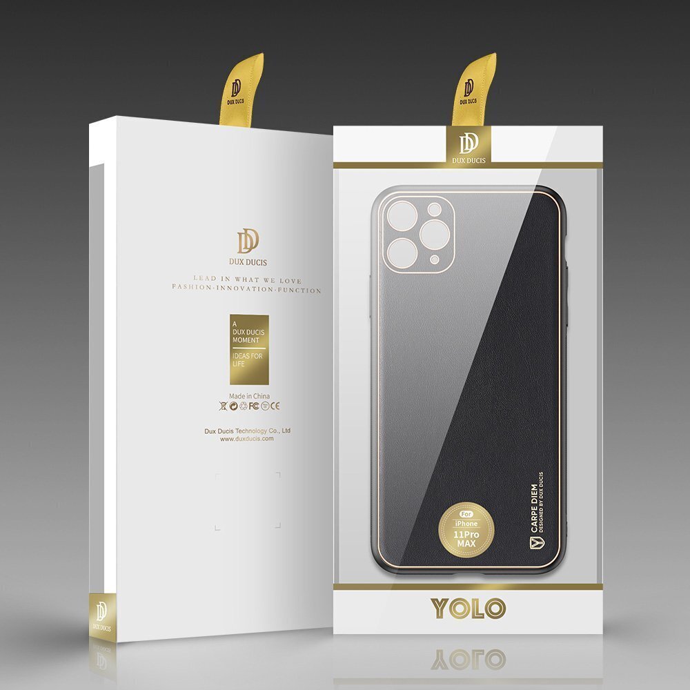 Dux Ducis Yolo case, skirtas iPhone 12 Pro Max, juodas kaina ir informacija | Telefono dėklai | pigu.lt