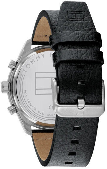 Tommy Hilfiger vyriškas laikrodis Patrick 1791786, juodas цена и информация | Vyriški laikrodžiai | pigu.lt