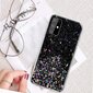 Fusion Glue Glitter Back Case, skirtas Apple iPhone 12 Pro Max, juodas kaina ir informacija | Telefono dėklai | pigu.lt