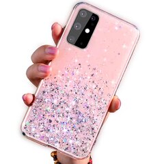 Fusion Glue Glitter Back Case, skirtas Apple iPhone 12 Pro Max, rožinis kaina ir informacija | Telefono dėklai | pigu.lt