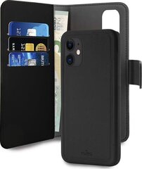 Puro Wallet съемный чехол для Apple iPhone 12 Mini, черный цена и информация | Чехлы для телефонов | pigu.lt