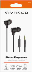 Наушники Vivanco Stereo Earphones (61738) цена и информация | Теплая повязка на уши, черная | pigu.lt