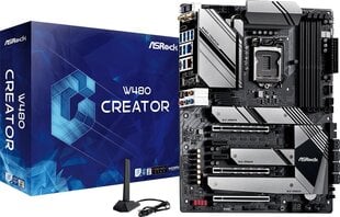 Asrock W480 CREATOR motherboard Intel W480 LGA 1200 ATX цена и информация | Материнские платы	 | pigu.lt