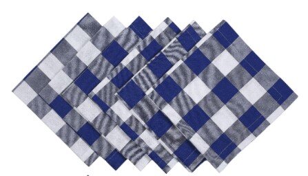 Atsparios dėmėms nesiglamžančios servetėlės RainBow® Teflon® DuPont paviršiumi, 20x20 cm, 6 vnt., mėlynos