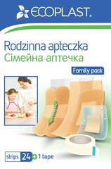 Набор пластырей медицинских Ecoplast «Семейная аптечка », N25 цена и информация | Первая помощь | pigu.lt