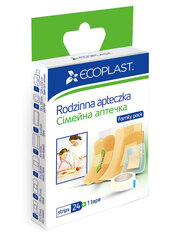 Набор пластырей медицинских Ecoplast «Семейная аптечка », N25 цена и информация | Первая помощь | pigu.lt