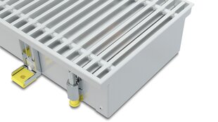 Įleidžiamas grindinis konvektorius KONVEKA FC 100-22-9 ALS su sidabro spalvos aliuminio grotelėmis цена и информация | Радиаторы отопления | pigu.lt
