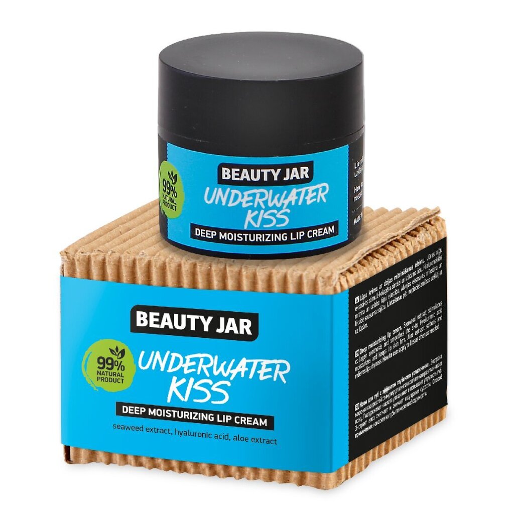 Lūpų kremas Beauty Jar Underwater Kiss, 15 ml kaina ir informacija | Veido kremai | pigu.lt