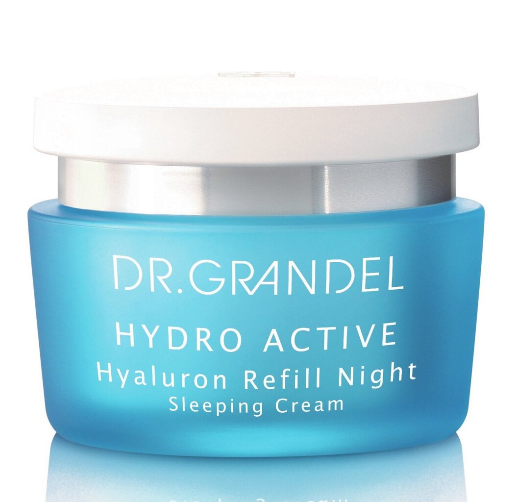 Naktinis drėkinantis veido kremas su hialuronu Dr.Grandel Hydro Active Hyaluron Refill Sleeping Cream, 50ml kaina ir informacija | Veido kremai | pigu.lt