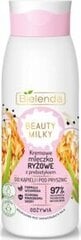 Kreminis prausimosi pienelis su ryžiais Bielenda Beauty milky, 400ml kaina ir informacija | Dušo želė, aliejai | pigu.lt