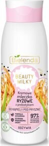 Kreminis prausimosi pienelis su ryžiais Bielenda Beauty milky, 400ml цена и информация | Dušo želė, aliejai | pigu.lt