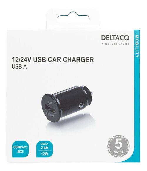 Deltaco USB-CAR123 kaina ir informacija | Krovikliai telefonams | pigu.lt