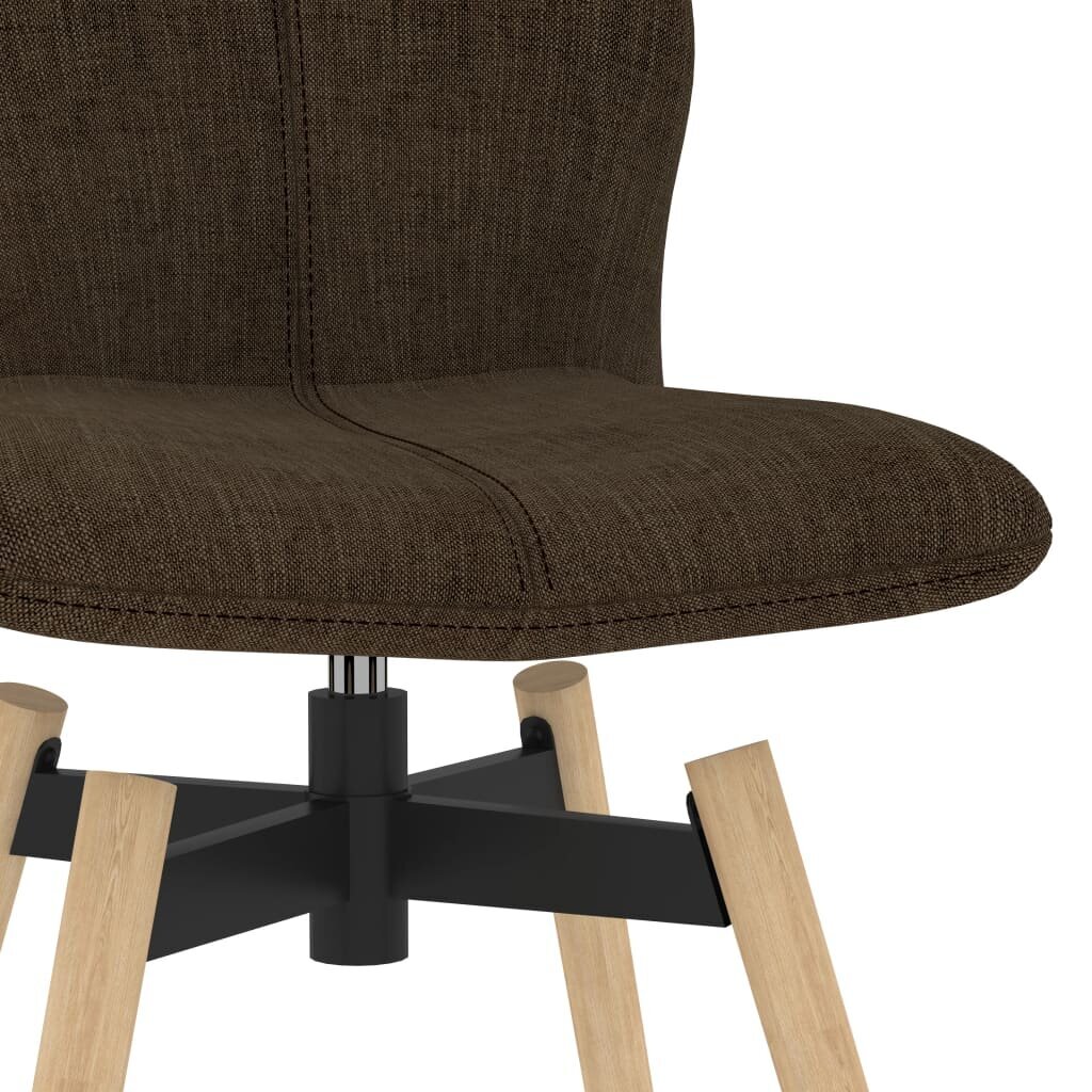 Pasukamos baro kėdės, 2vnt., rudos spalvos, audinys kaina ir informacija | Virtuvės ir valgomojo kėdės | pigu.lt