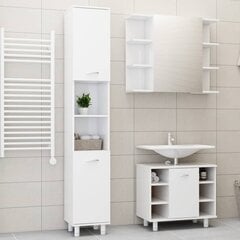 Vonios kambario baldų komplektas, 3 dalių, baltas kaina ir informacija | Vonios komplektai | pigu.lt