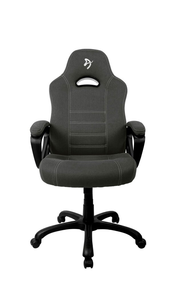 Biuro kėdė Arozzi Enzo Woven Fabric, juodos/pilkos spalvos kaina ir informacija | Biuro kėdės | pigu.lt