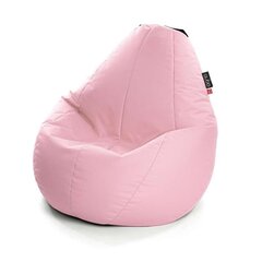 Sėdmaišis Qubo™ Comfort 90 Lychee, rožinis kaina ir informacija | Sėdmaišiai ir pufai | pigu.lt