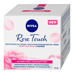 Nivea Rose Touch Moisturizing Gel-Cream - Moisturizing day gel-cream 50ml цена и информация | Кремы для лица | pigu.lt