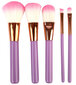 BYS Makiažo šepetėlių rinkinys Makeup Brushes In Keepsake Butterfly Tin Lilac 5 pc kaina ir informacija | Makiažo šepetėliai, kempinėlės | pigu.lt