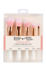 BYS Makiažo šepetėlių rinkinys Complexion Brush Kit 5 pc kaina ir informacija | Makiažo šepetėliai, kempinėlės | pigu.lt