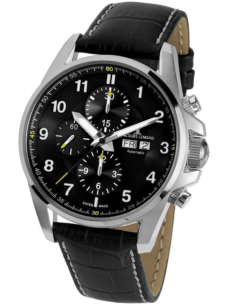 Laikrodis vyrams Jacques Lemans 1-1750A kaina ir informacija | Vyriški laikrodžiai | pigu.lt