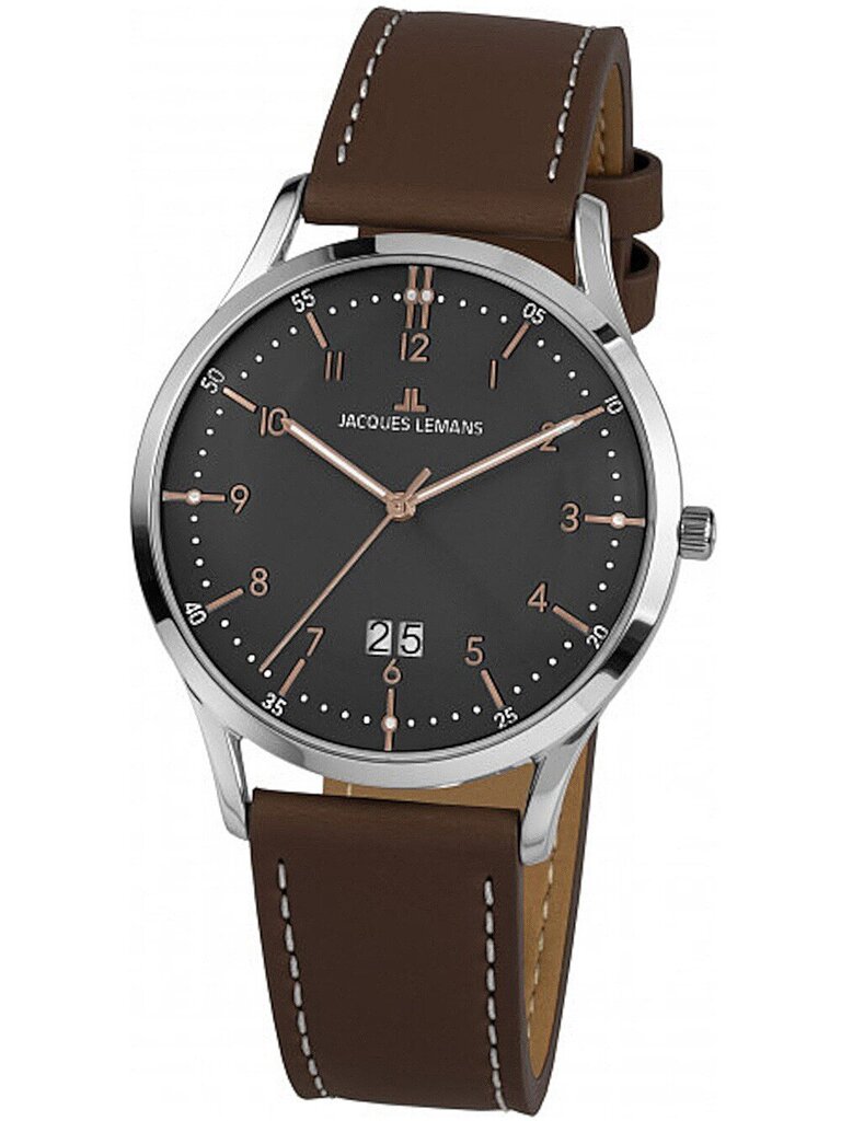 Laikrodis vyrams Jacques Lemans 1-2066C цена и информация | Vyriški laikrodžiai | pigu.lt