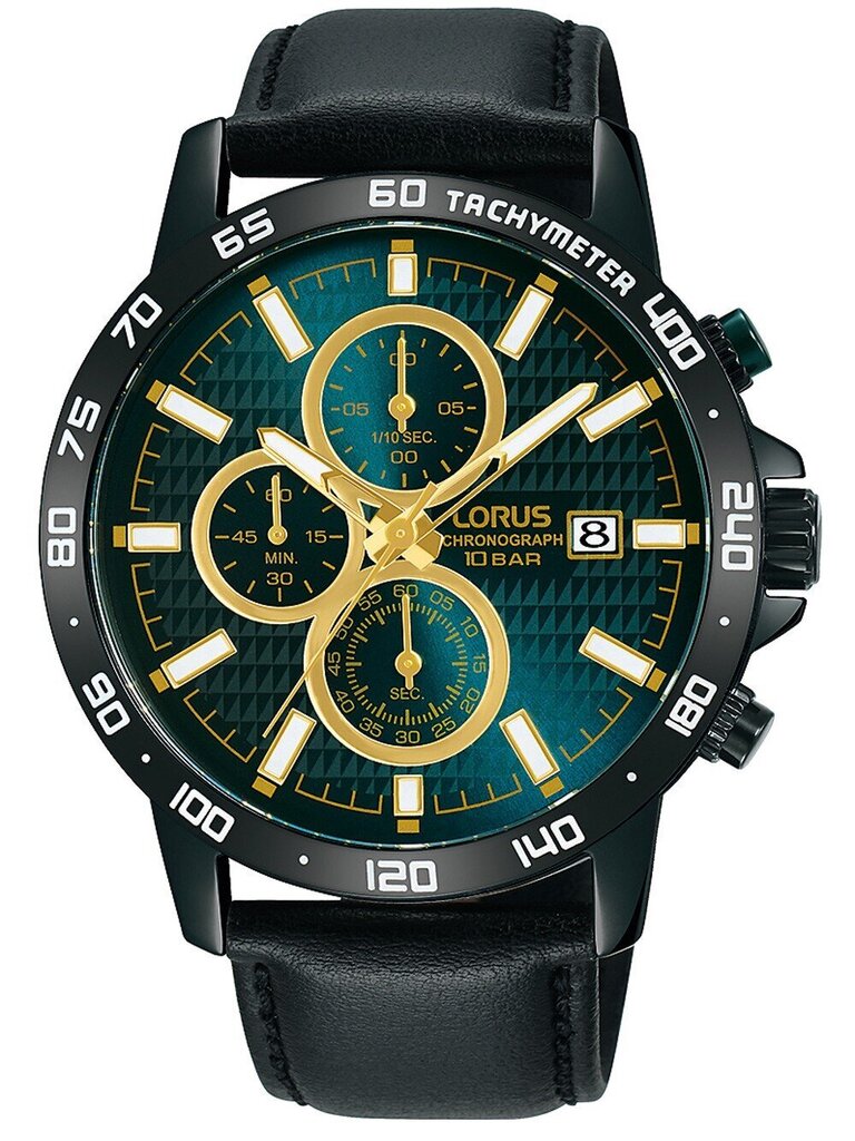 Laikrodis vyrams Lorus RM319GX9, juoda kaina ir informacija | Vyriški laikrodžiai | pigu.lt