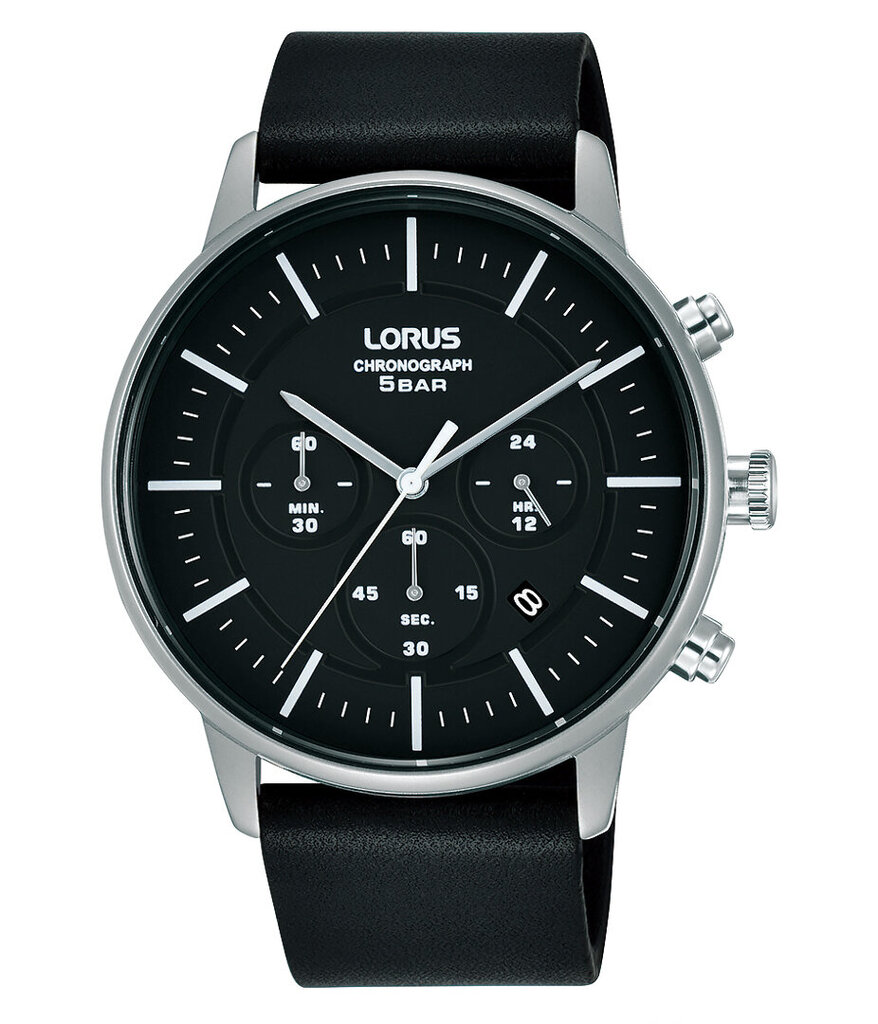 Laikrodis vyrams Lorus RT307JY9, juodas цена и информация | Vyriški laikrodžiai | pigu.lt