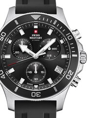 Vyriškas laikrodis Swiss Military by Chrono SM34067.07, juodas цена и информация | Мужские часы | pigu.lt