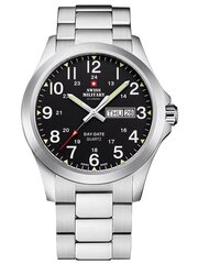 Laikrodis vyrams Swiss Military by Chrono SMP36040.25, sidabrinis kaina ir informacija | Vyriški laikrodžiai | pigu.lt