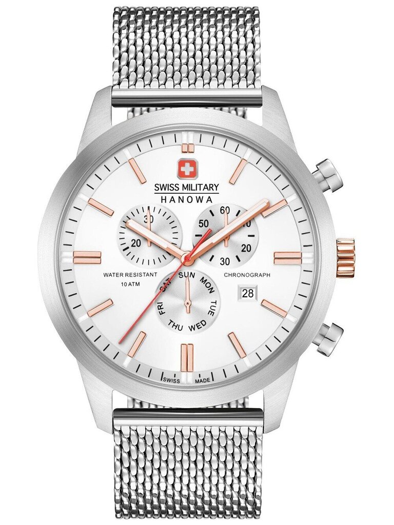 Vyriškas laikrodis Swiss Military Hanowa 06-3332.04.001.09 kaina ir informacija | Vyriški laikrodžiai | pigu.lt