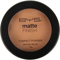 Компактная пудра Matte Medium Beige BYS цена и информация | Пудры, базы под макияж | pigu.lt