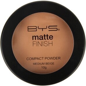 BYS Kompaktinė pudra Matte Medium Beige цена и информация | Makiažo pagrindai, pudros | pigu.lt