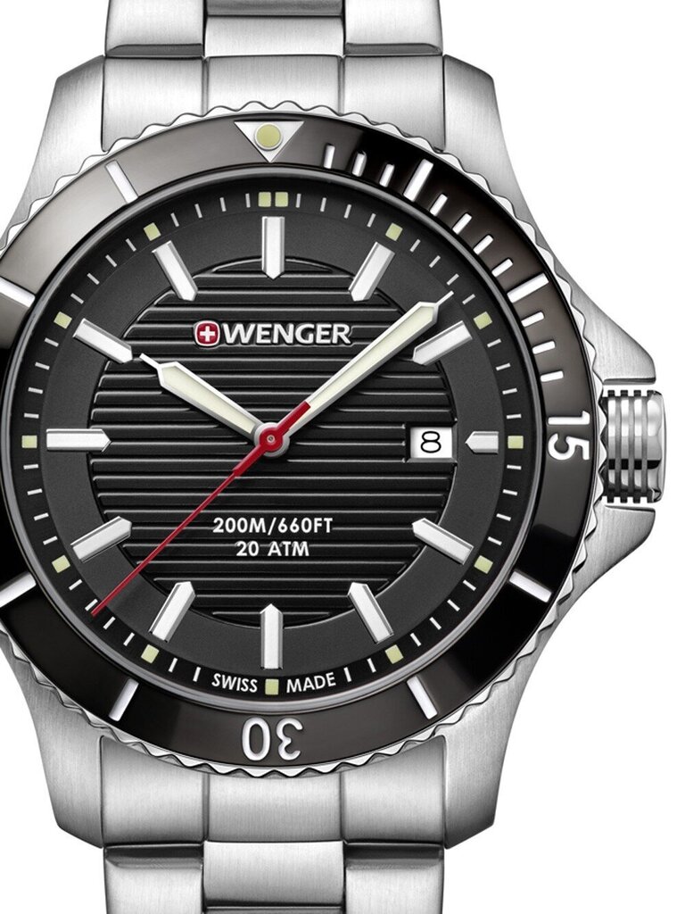 Laikrodis vyrams Wenger 01.0641.118 цена и информация | Vyriški laikrodžiai | pigu.lt