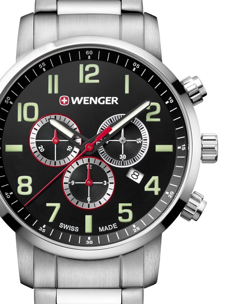 Laikrodis vyrams Wenger 01.1543.102 цена и информация | Vyriški laikrodžiai | pigu.lt